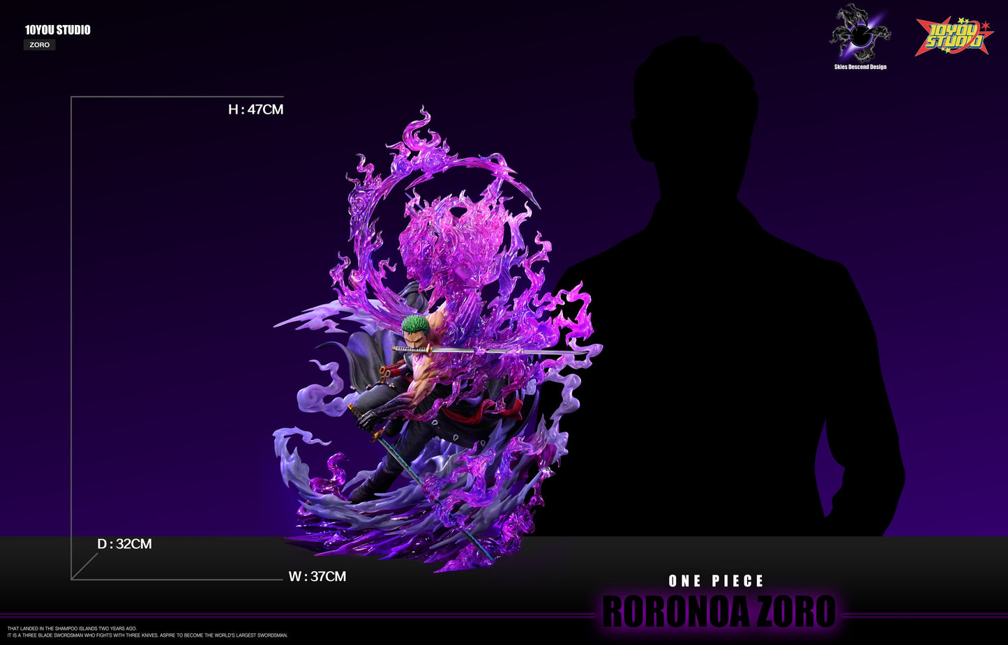 One Piece - Roronoa Zoro | 1:6 Resin Statue | von Skies Descend & 10YOU Studios