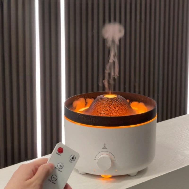 Volcano Essential Oil Diffuser With Remote And Lights