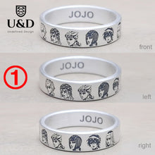 Custom cartoon character sterling silver anime ring JOJO