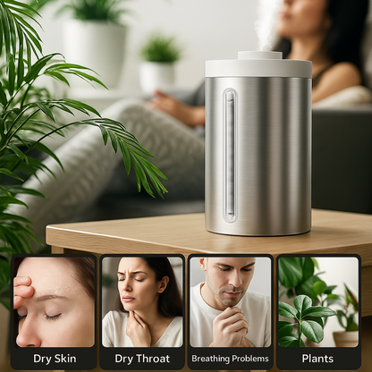 Stainless Steel Cool Mist Humidifier With Dishwasher Safe Cleaning