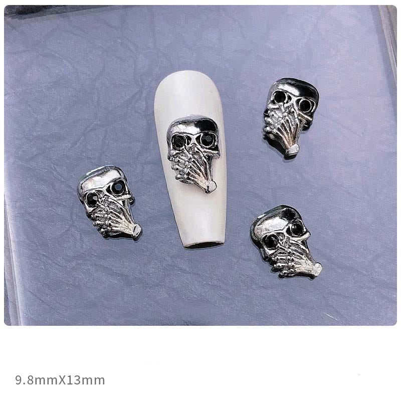 Gothastic 3D Gothic Halloween Nail Charms – Pack of 10