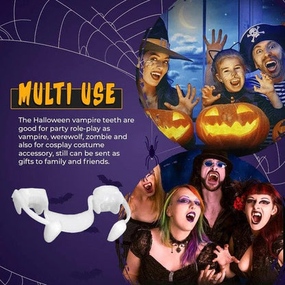 Fangs 2.0 Retractable Vampire Teeth with Tooth Gel | 1 + 1 FREE