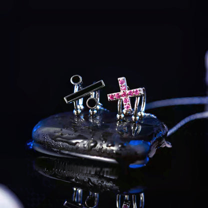 JOJO's Anime-inspired Ear Clip with Addition, Subtraction, Multiplication, and Division Symbols