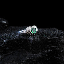 JOJO‘s Water Ripple Heart-shaped Sweet and Spicy Girl Fashion Cool Style Ring
