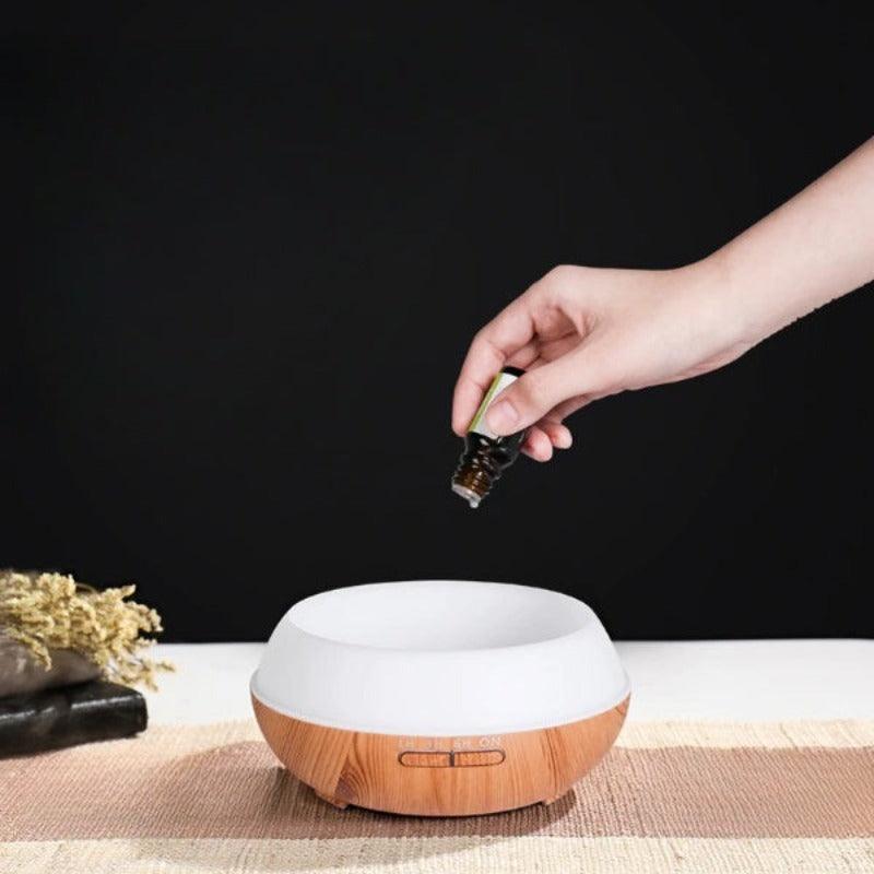 500ml Aromatherapy Wood Oil Diffuser For Stylish And Functional