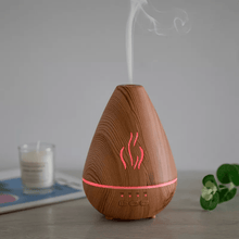 Essential Oil Aroma Diffuser With Ultrasonic Wood Grain Design