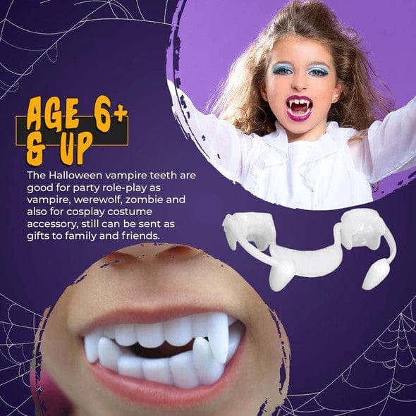 Fangs 2.0 Retractable Vampire Teeth with Tooth Gel | 1 + 1 FREE