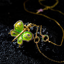 JOJO's Colorful Enamel Butterfly Necklace
