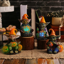 Ghoulie Halloween Resin Statue with Pumpkin Lamp | BUY 1 GET 1 FREE