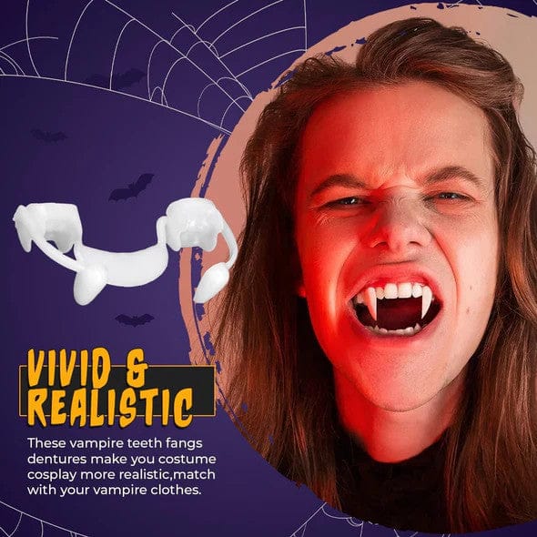 Fangs 2.0 Retractable Vampire Teeth with Tooth Gel | 1 + 1 FREE
