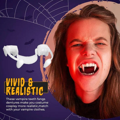 Fangs 2.0 Retractable Vampire Teeth with Tooth Gel | 1 + 1 FREE