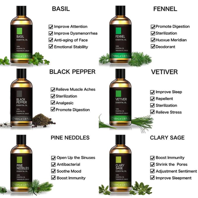 100ml Pure Natural Essential Oils