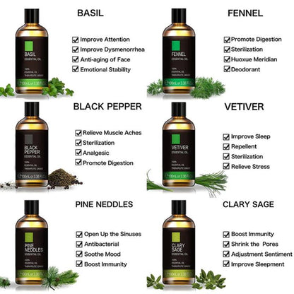 100ml Pure Natural Essential Oils