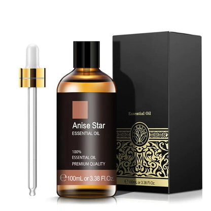 Anise Star Essential Oil 100ml Natural Extract With Dropper