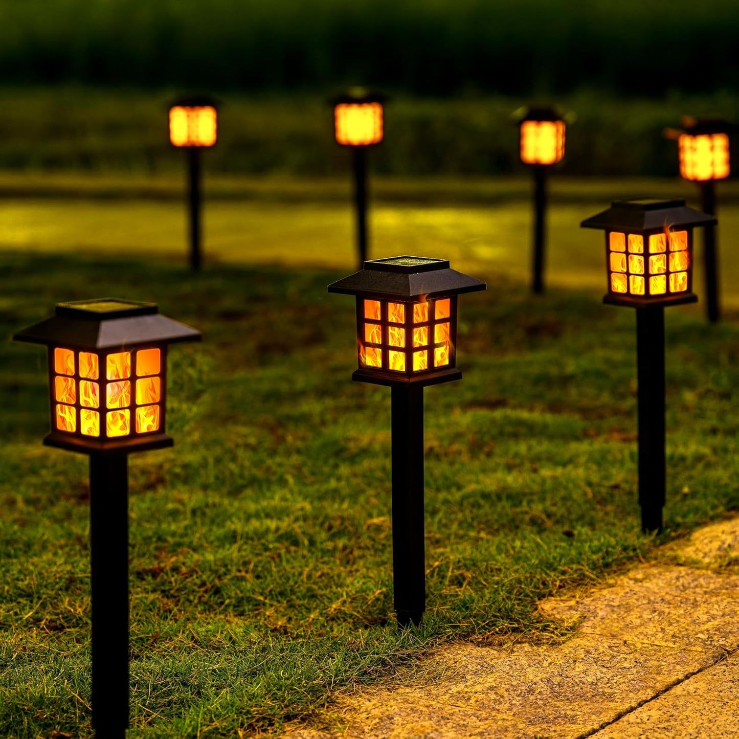 LED Solar Garden Outdoor Lights For Landscaping