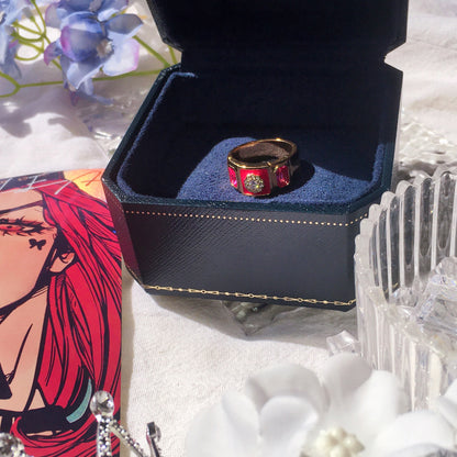 JOJO: Customized Engagement Ring with Exaggerated Vintage Design