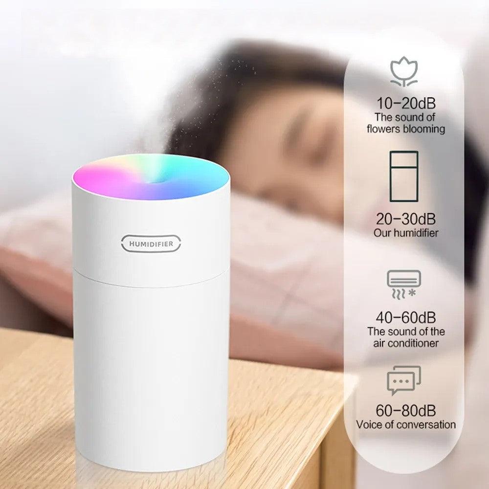 LED Lights Ultrasonic Air Humidifier With Mist And USB Port
