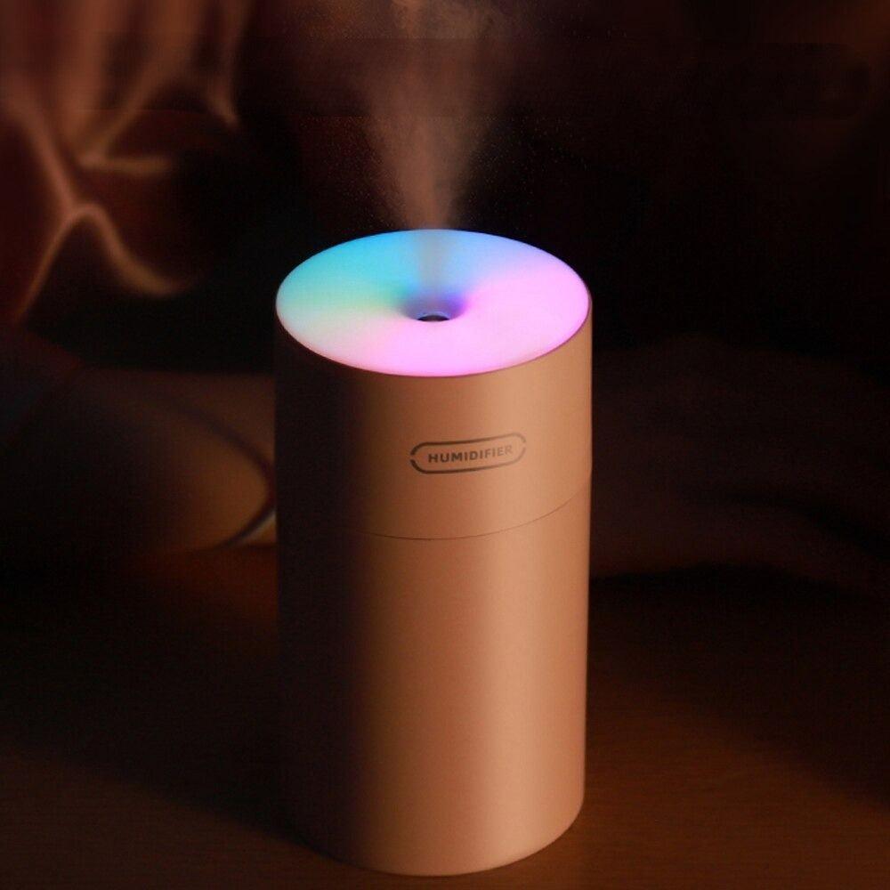 LED Lights Ultrasonic Air Humidifier With Mist And USB Port