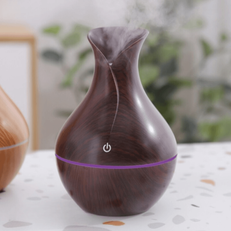 130ml Mini USB Aromatherapy Diffuser With Quiet Wood Grain
