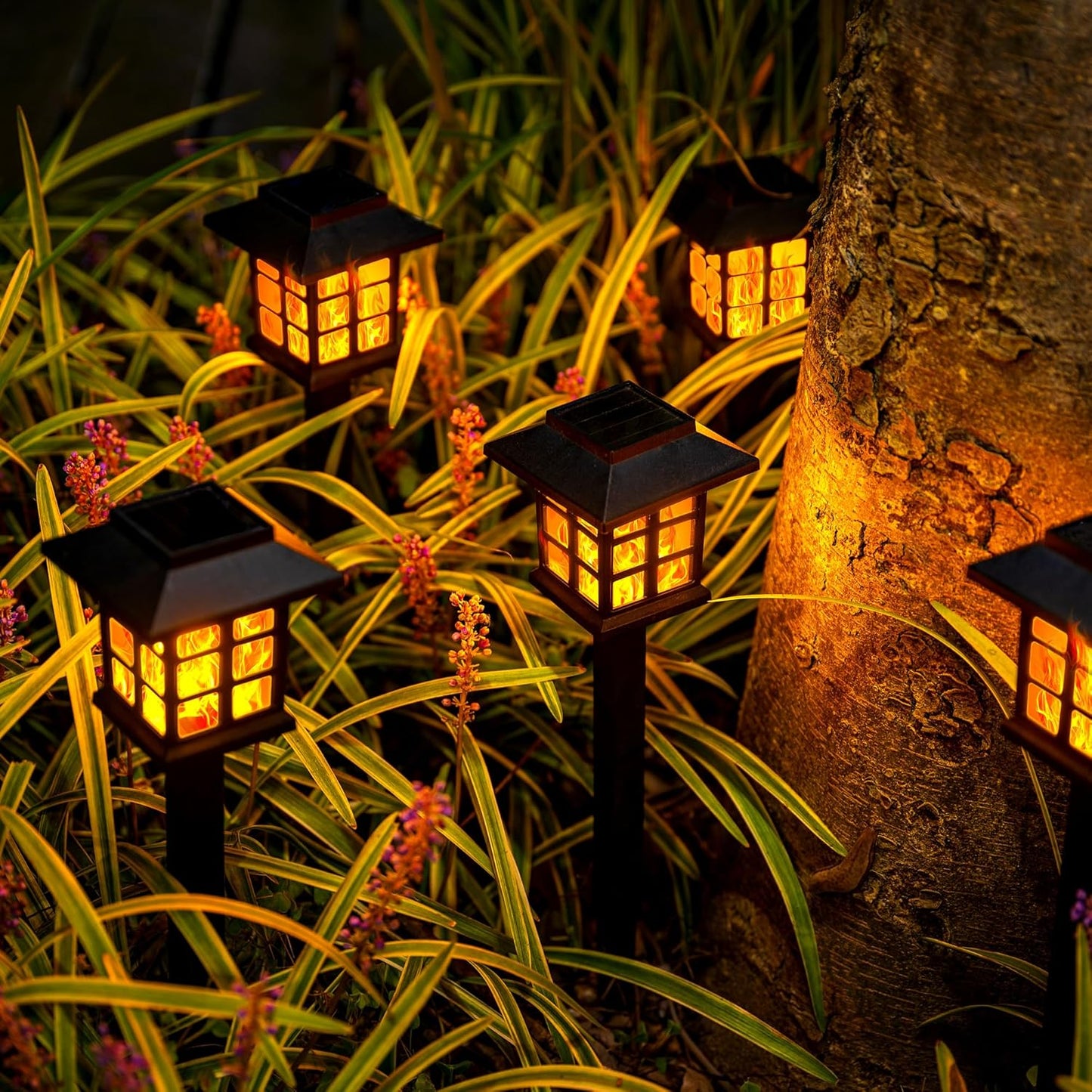 LED Solar Garden Outdoor Lights For Landscaping