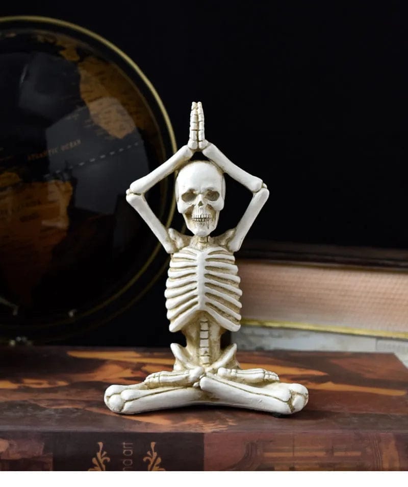 Skellpose Set of 4 Halloween Yoga Skull Skeletons