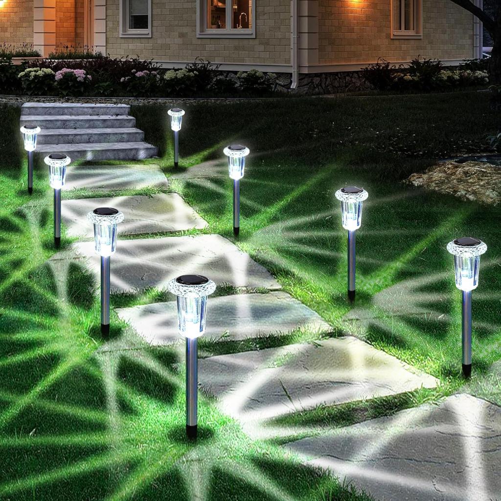 Driveway Solar Path Lights With Ground Stakes