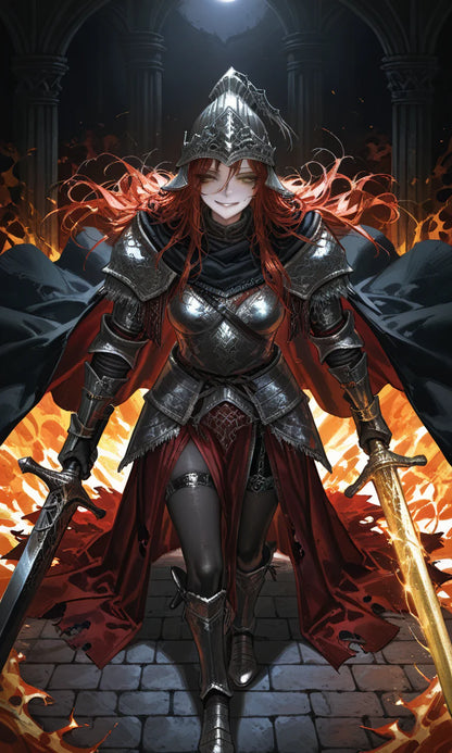 Anime Girl Free [Fallen female knight].(Free)