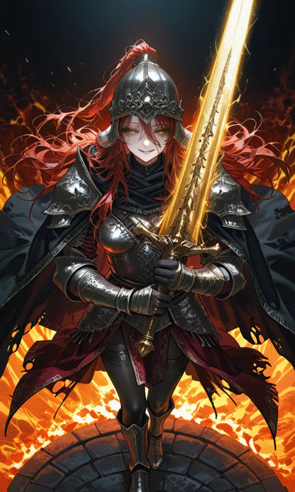 Anime Girl Free [Fallen female knight].(Free)