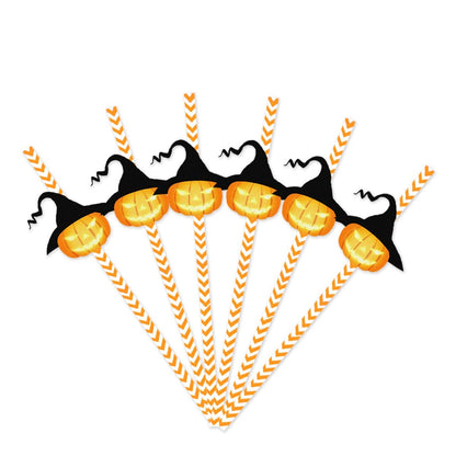 Sipcreep 24pc Halloween Horror Paper Straws