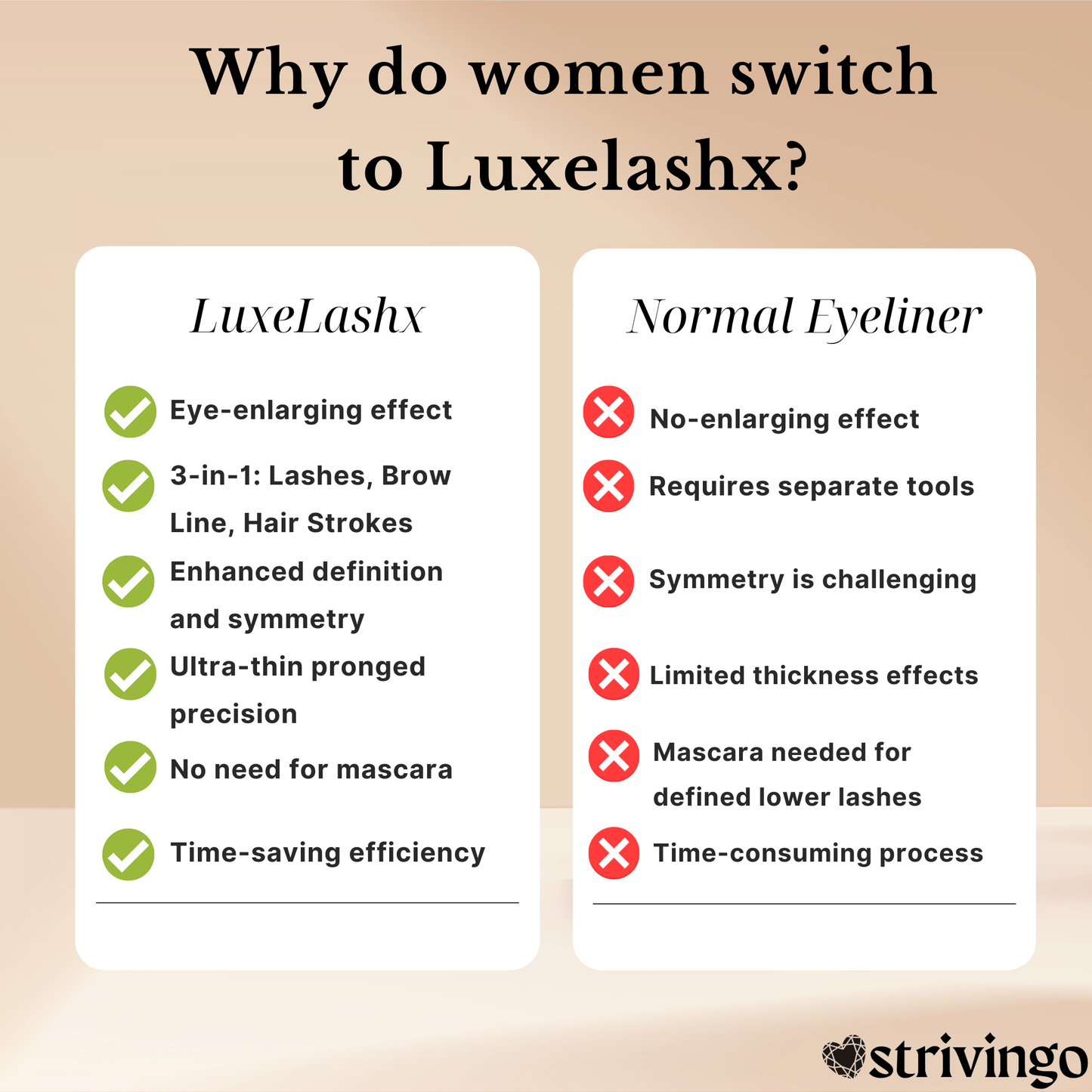 LuxeLashx Double Tip Lower Eyelash Eyeliner