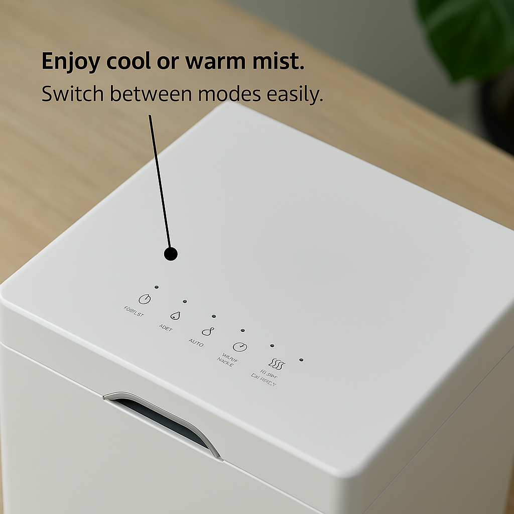 Ultrasonic Stainless Steel Easy Clean Cool Mist Humidifier