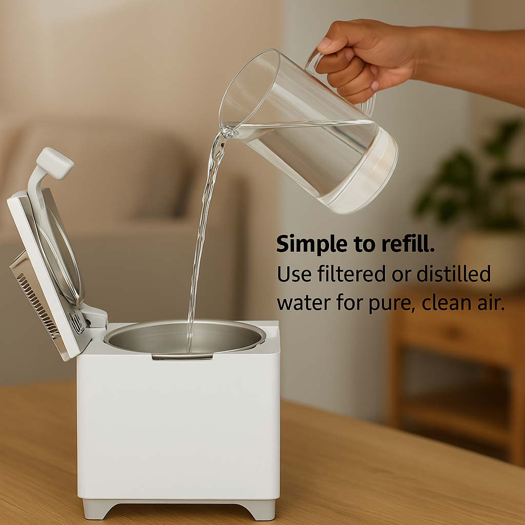 Ultrasonic Stainless Steel Easy Clean Cool Mist Humidifier