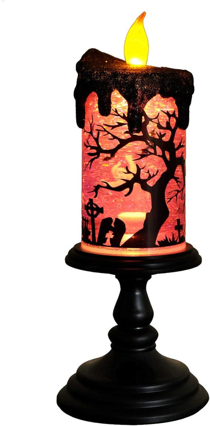 Candlite 10′′ Grand Glittering Halloween LED Candles