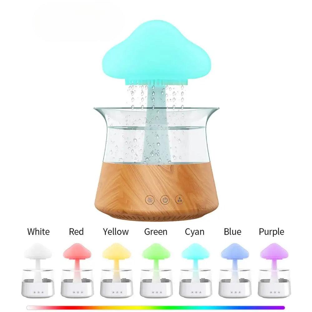LED Mushroom Humidifier With Color Changing Mist And Quiet Operation