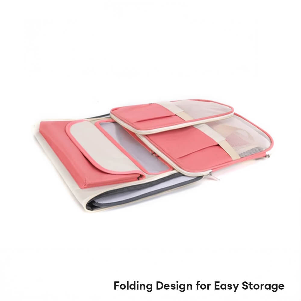 Colorblock Multi-Pocket Crossbody Handbag Cat Carrier Bag