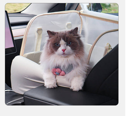 Breathable Multifunctional Large Space Travel Safety Dog Car Seat Bed for Small Dogs