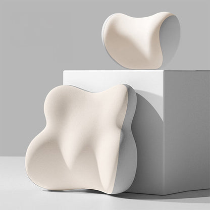 Ergonomic Butterfly-Shaped Memory Foam Lumbar Support Car Pillow