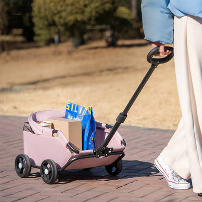 Lightweight Compact Foldable Small Dogs Pet Stroller with Sunshade Canopy