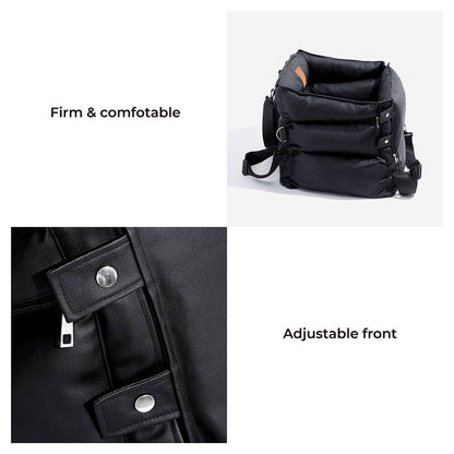 풀가죽 반려견용 자동차 시트 침대 - 포트