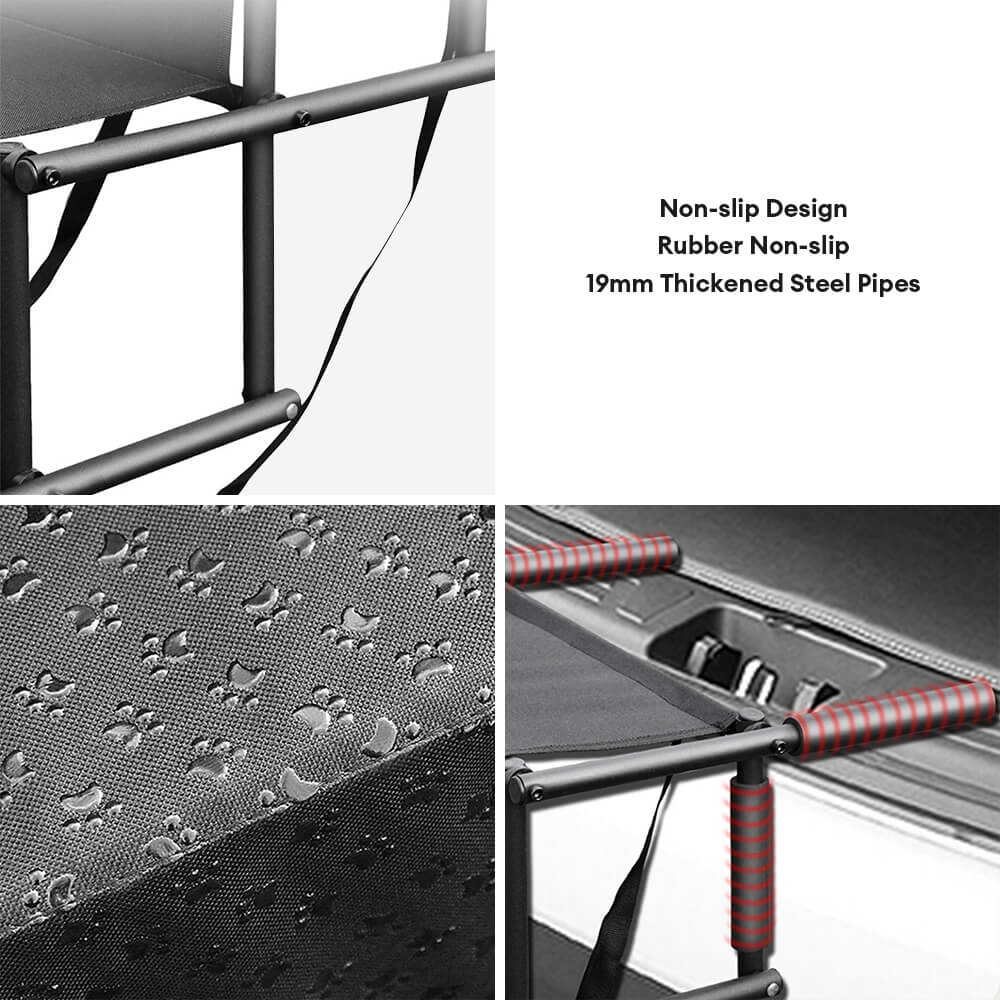 Travel Portable Foldable 4-Steps Non-Slip Dog Car Stairs