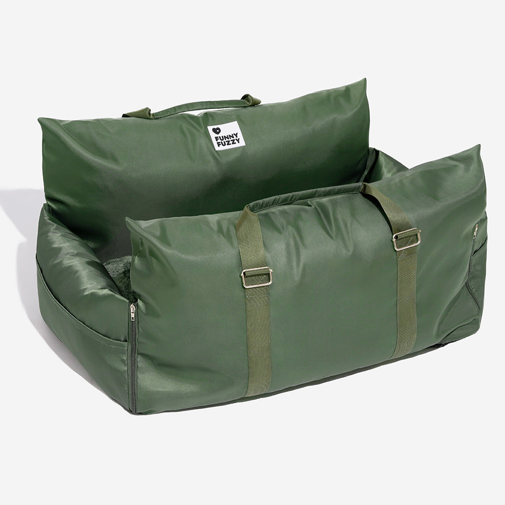 풀가죽 반려견용 자동차 시트 침대 - 포트