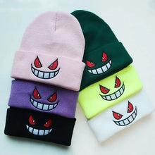 Gengar Embroidered Knit Beanie – Warm & Stylish