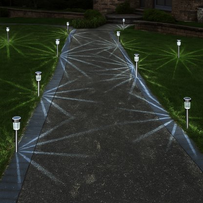 Driveway Solar Path Lights With Ground Stakes
