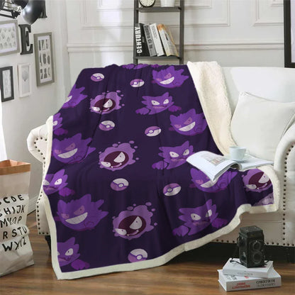 Fluffy Pokemon flannel blanket