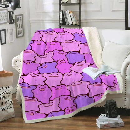 Fluffy Pokemon flannel blanket