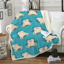 Fluffy Pokemon flannel blanket