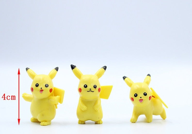 10 different Pokemon Pikachu figures