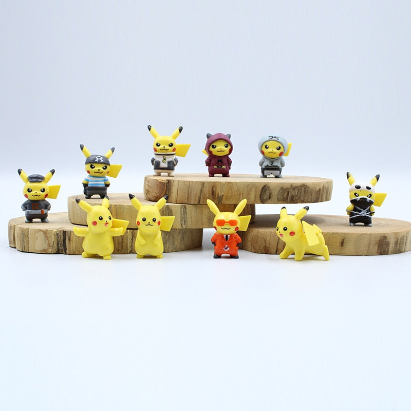 10 different Pokemon Pikachu figures
