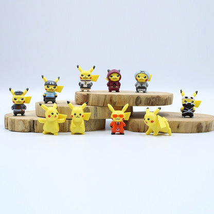 10 different Pokemon Pikachu figures
