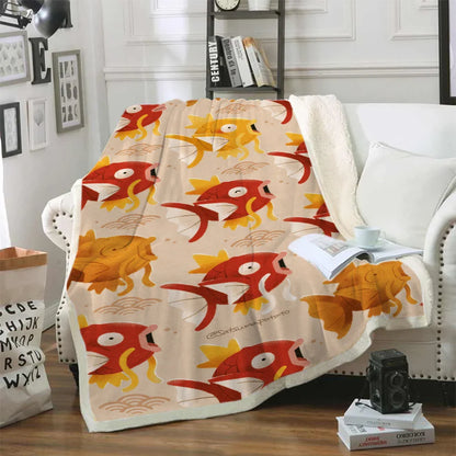 Fluffy Pokemon flannel blanket